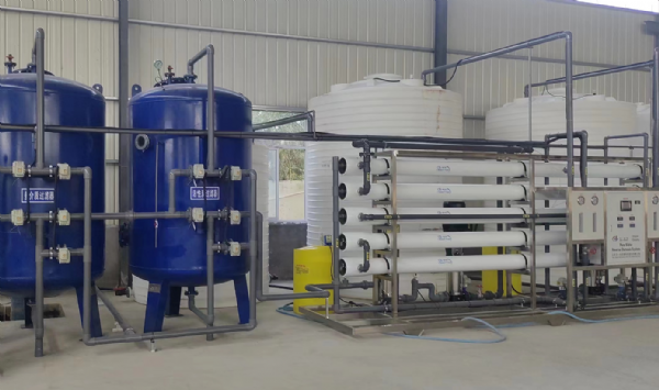 日照10T雙級反滲透設備安裝調(diào)試完成